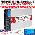 6000W 8000W Max 12V 24V 48V to 230V Reiner Sinus Spannungswandler Wechselrichter