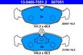 ATE Bremsbelagsatz Scheibenbremse 13.0460-7051.2 für OPEL ASTRA COMBO CORSA S83