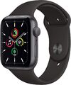 Apple Watch SE [GPS, inkl. Sportarmband schwarz] 44mm Aluminiumgehäuse spacegrau