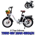 NEW E-Bike,750W Elektrofahrrad Klapprad 48V 20Zoll Mountain E-Bike DRVETION CT20