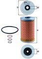 MAHLE Ölfilter OX 34D Filtereinsatz für MERCEDES PUCH 59,0mm 190 W201 123 Model