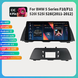 10.33" Android12 8-Kern Autoradio GPS Navi CarPlay 6+64G für BMW 5er F10 F11 CIC