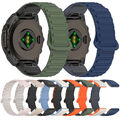 Quickfit Silikon Armband für Garmin Fenix 8 7 7X 7S 6 6X Pro 5 Plus Enduro2 Uhr