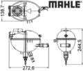 MAHLE CRT209000S Ausgleichsbehälter für Kühlmittel Ausgleichsbehälter 