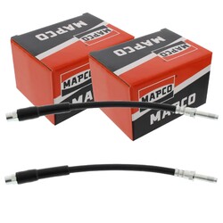2X MAPCO BREMSSCHLÄUCHE BREMSSCHLAUCH HINTEN passend für BMW 5