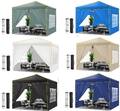 Partyzelt Pavillon 3x3m Gartenpavillon Stabil Pop Up Pavilon mit 4 Seitenteilen