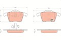 TRW Bremsbeläge Bremsbelagsatz Bremsklötze COTEC Hinten GDB1566