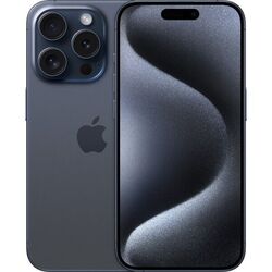 Apple iPhone 15 Pro 128GB Blue blau Titanium Exzellent - 100% BatterieTop Akkukapazität,  schneller Versand, DE Händler