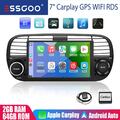 Für Fiat 500 2007-2015 7" 2+64G Autoradio Android13 Carplay GPS Navi WIFI RDS BT