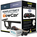 Für VW Golf VII Sportsvan Typ AM1 Anhängerkupplung starr +eSatz 13pol 14-20 NEU