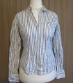 180 31 TOMMY HILFIGER Damen Bluse weiß blau rot gestreift Gr. 6 / XS Langarm 