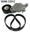 SKF Keilrippenriemensatz VKMA 33043 für CITROËN FORD MAZDA MINI PEUGEOT VOLVO