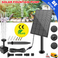 2,5W 220l/h Teichpumpe Solarpumpe Gartenteich Set Pumpenset Springbrunnen Garten