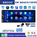 1 DIN 2+32G Autoradio Carplay Android 13 GPS Navi RDS Bluetooth WIFI USB KAM MIK