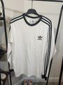 Adidas Originals Herren T-Shirt Weiß / Schwarz Langarm S Adicolour Retro