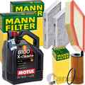 MANN INSPEKTIONSPAKET+5L MOTUL 5W-30 ÖL passend für BMW 5er F90 7er G11 X5 F95