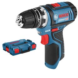 Bosch Akku-Bohrschrauber GSR 12V-15 FC FlexiClick Clic&Go Solo in L-Boxx - 06019