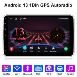 10"1 Universal Carplay 1Din Android 13 DAB+ Autoradio GPS Navi WIFI Touch Screen