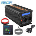 EDECOA Wechselrichter 12V 230V Reiner Sinus 2500W UPS USV LCD 0% MwSt