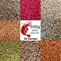 (31,98€/kg) 500g Futtersticks für Garnelen, Krebse / 20 Sorten / Sticks Pellets