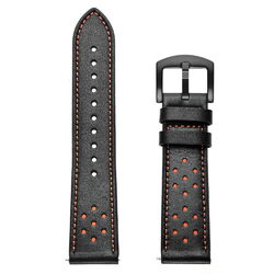 Dots Ersatz 20mm Echtes Leder Uhren Armband für Withings Nokia Steel HR