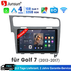 10'' Android 13 Autoradio Carplay 1280*720 IPS GPS Navi für VW Golf 7 VII MK7 FM