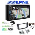 Alpine Navigation Apple CarPlay Android Auto  für Smart ForTwo 2010-2015 schwarz