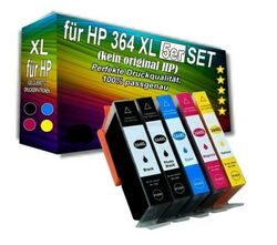 5x Drucker Patronen mit Chip für HP 364 XL Photosmart 5510 5515 5520 6510 6520