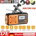 Solar Radio Powerbank LED Dynamo Radio Outdoor Kurbelradio Mit Handyladefunktion