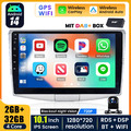 DAB+ Android 14 2+32G Autoradio Carplay GPS Navi WiFi Kam für VW Passat B6 B7 CC