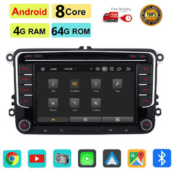 Android13 Carplay 4+64GB Autoradio Für VW GOLF 5 6 Touran Tiguan Passat Polo 6R