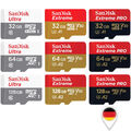 Sandisk Micro SD Speicherkarte Ultra / Extreme / PRO 16GB 32GB 64GB 128GB 256GB