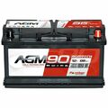 Panther Solarbatterie AGM90 12V 95Ah VRLA Auto Versorgung Boot Reha Batterie