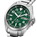 CITIZEN PROMASTER LAND PMD56-2951 Titan Eco-Drive Solaruhr grünes Zifferblatt...