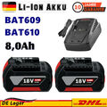 8,0Ah Für Bosch Ersatz Akku GBA 18V 8AH BAT609 18 Volt BAT618 BAT620 GSR GSB GBH