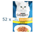 (EUR 9,04 / kg) Gourmet Perle Erlesene Streifen in Sauce mit Huhn 52x 85 g 