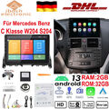 9" Autoradio Für Mercedes Benz C Klasse W204 S204 Android 13 GPS NAVI WIFI BT FM