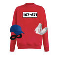 Sweatshirt Kostüm Set Panzerknacker mit Wunschnummer Karneval JGA Herren XS-5XL