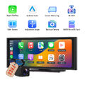 CAM+CarPlay Android Auto 10,2" IPS Tragbares Autoradio Bluetooth GPS Navi DVR SD