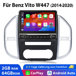 10.1” Carplay Android 13 Autoradio Für Benz Vito W447 GPS Navi BT WIFI SWC 2+64G