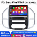 10.1” Carplay Android 13 Autoradio Für Benz Vito W447 GPS Navi BT WIFI SWC 2+64G