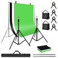 3x2M Hintergrundsystem Teleskop Hintergrund Fotografie Fotostudio Tasche Set