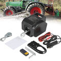 Elektrische Seilwinde 4990KG mit Funk Motorwinde Bootswinde Winde Seilzug 12V DE
