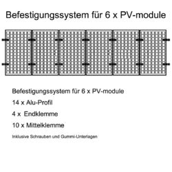 Alu Solarpanel Halterung Schiene Trapezblech Flachdach PV BefestigungsschieneDie Bezahlung erfolgt mehrwertsteuerfrei!