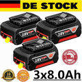 3X 8Ah Original Akku für Bosch 18V Professional GBA GSR GSB BAT618 BAT609 BAT620