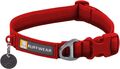 RUFFWEAR Front Range Halsband, mittleres Hundehalsband mit Aluminium M, Red Canyon 