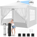 Pavillon Faltpavillon 3x3M Partyzelt Gartenzelt Klapp Festzelt Wasserdicht UV