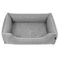 Hundebett Haustierbett Hundekorb Tierbett Hundesofa Schlafplatz 80x60 cm Grau