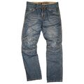 Timezone Cesare TZ Herren Jeans Hose used Look Worker straight 48 L W32 L34 Blau