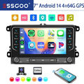 4+64GB Für VW Touran Golf 5 6 Plus Caddy Jetta Autoradio Android 14 Carplay GPS